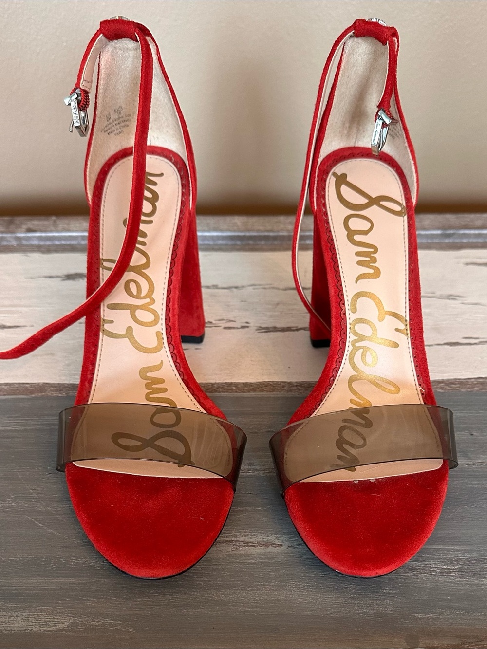 ❤️ Sam Edelman Yaro Ankle Strap Block Heel Sandals – Women’s Size 8M
